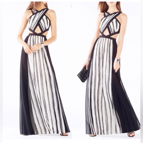 BCBG MaxAzria Cutout Malgosia Formal Evening Gown - Picture 4 of 11